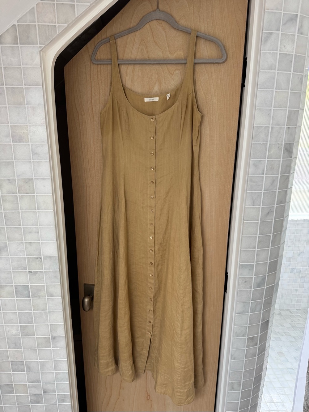 Doen Lantana Dress in Tan - Large